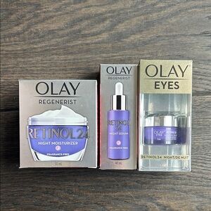 OLAY Regenerist Retinol 24 Night moisturizer Serum and Eye Cream Set